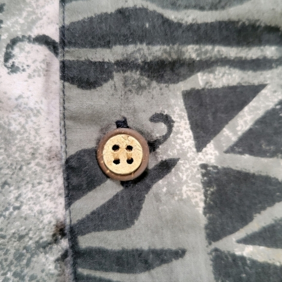 Vintage Hawaiian button up Short Sleeve shirt Mens Size Large brown - Picture 5 of 8